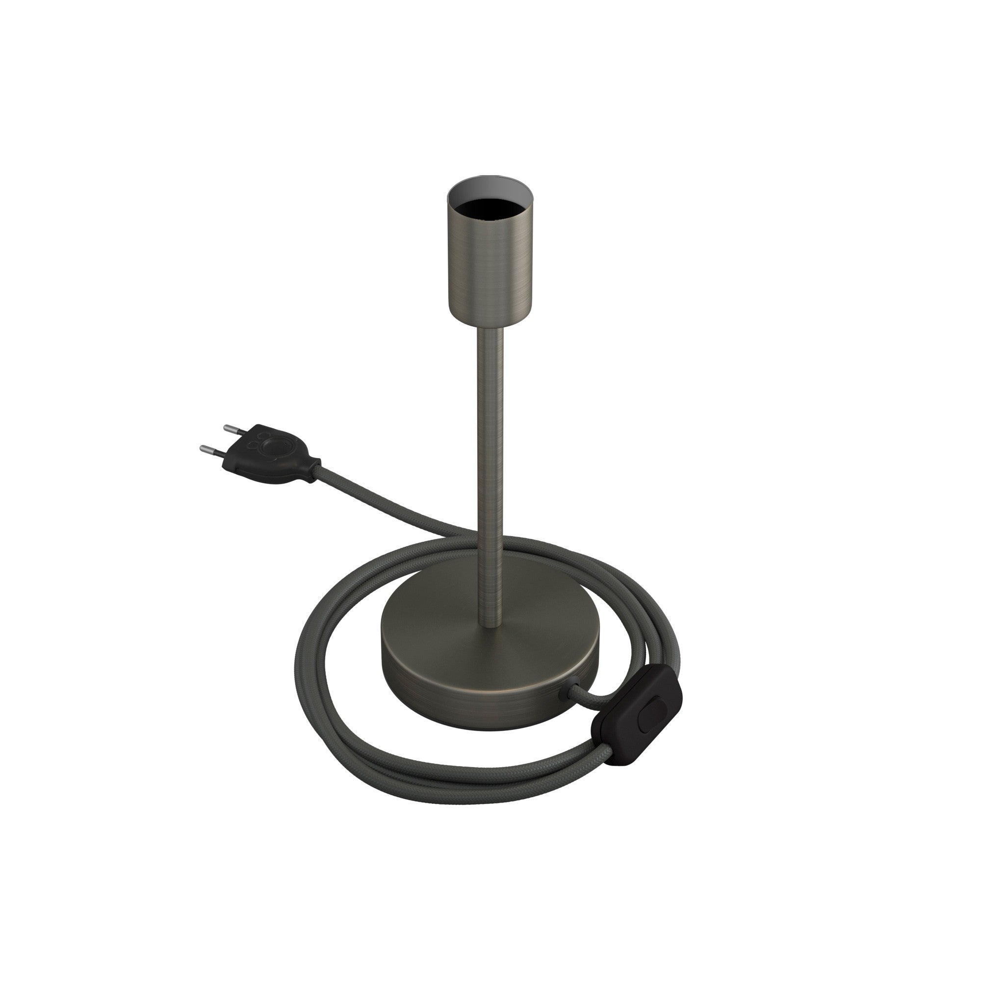 Alzaluce - kovová stolní lampa E27, výška 5-30 cm, průměr základny 12 cm