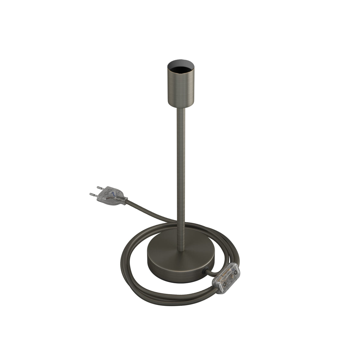 Alzaluce - kovová stolní lampa E27, výška 5-30 cm, průměr základny 12 cm