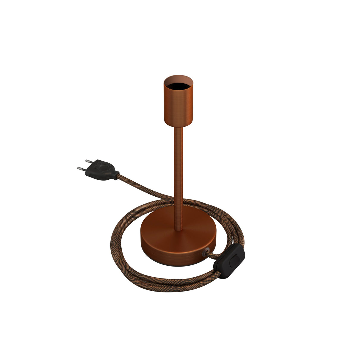Alzaluce - kovová stolní lampa E27, výška 5-30 cm, průměr základny 12 cm