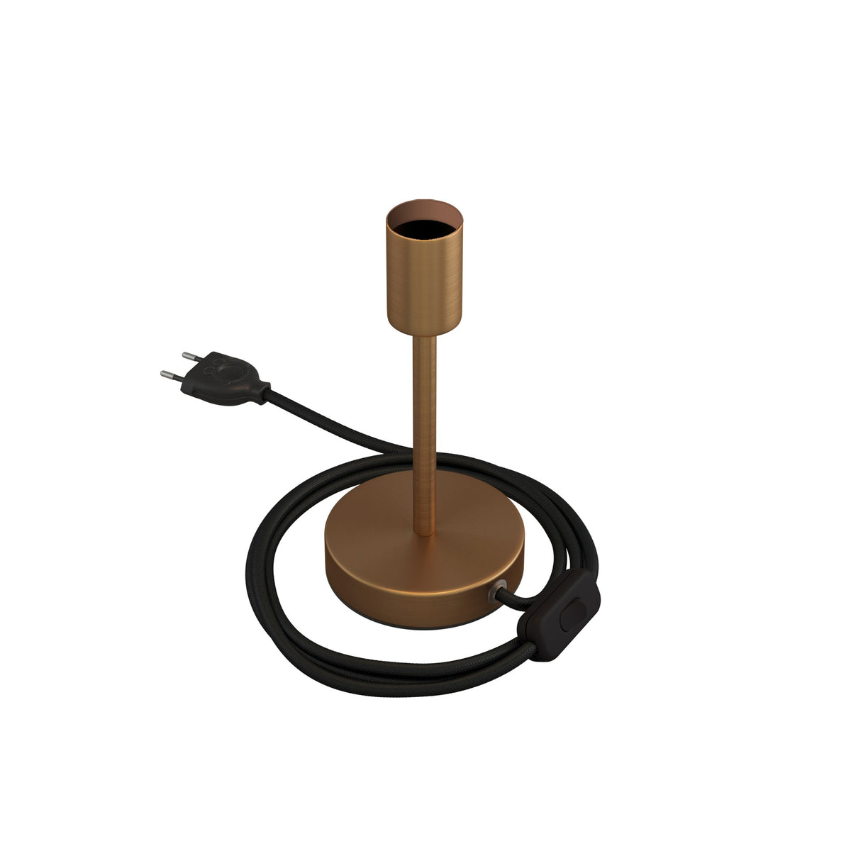 Alzaluce - kovová stolní lampa E27, výška 5-30 cm, průměr základny 12 cm