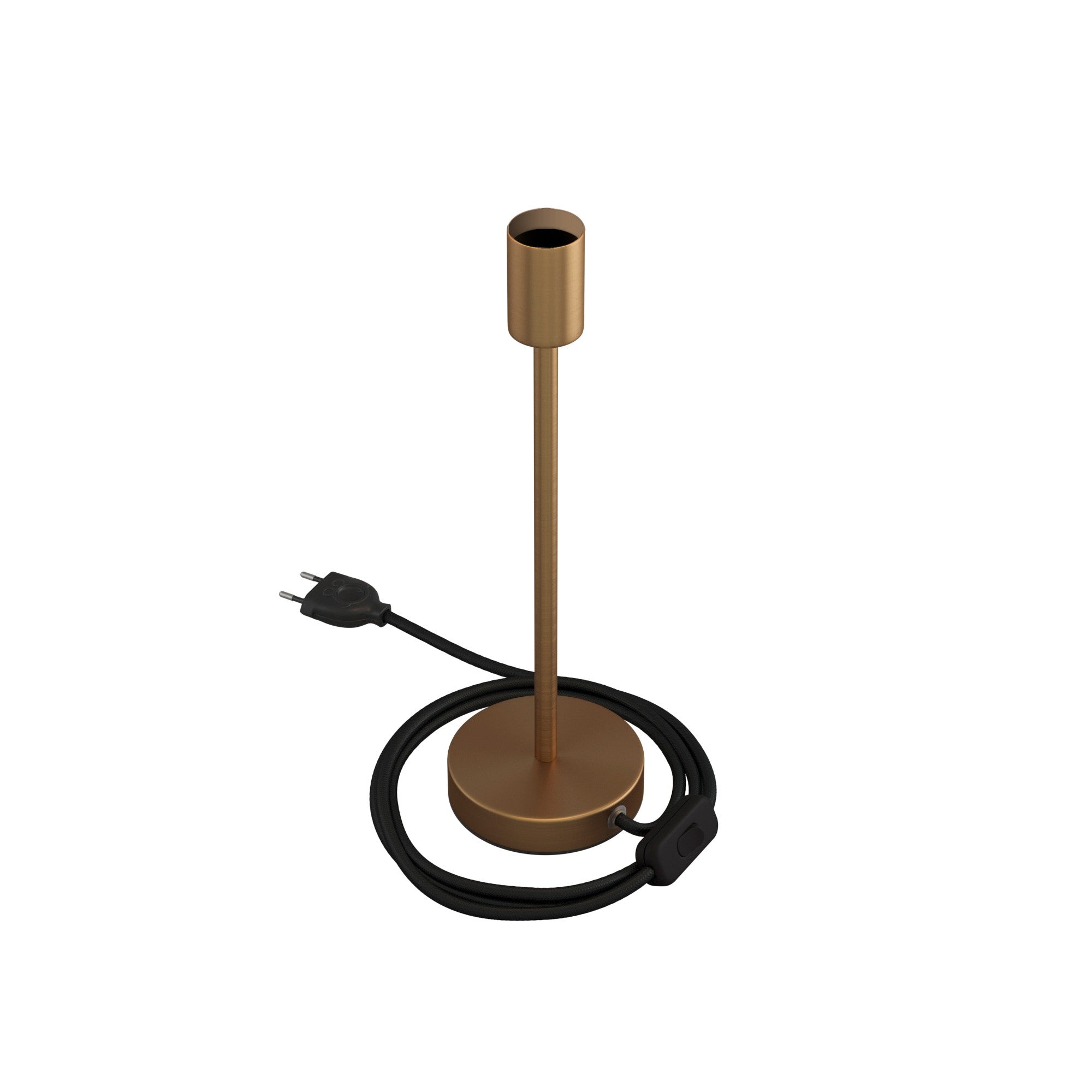 Alzaluce - kovová stolní lampa E27, výška 5-30 cm, průměr základny 12 cm