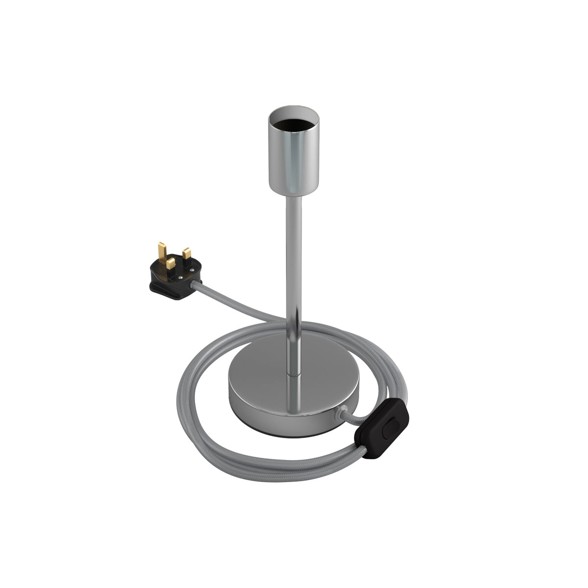 Alzaluce - kovová stolní lampa E27, výška 5-30 cm, průměr základny 12 cm