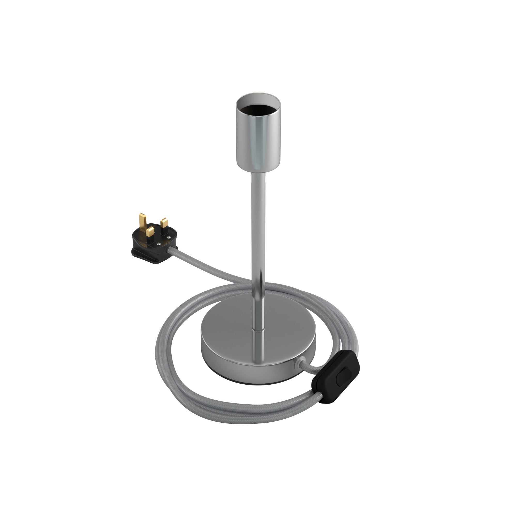 Alzaluce - kovová stolní lampa E27, výška 5-30 cm, průměr základny 12 cm