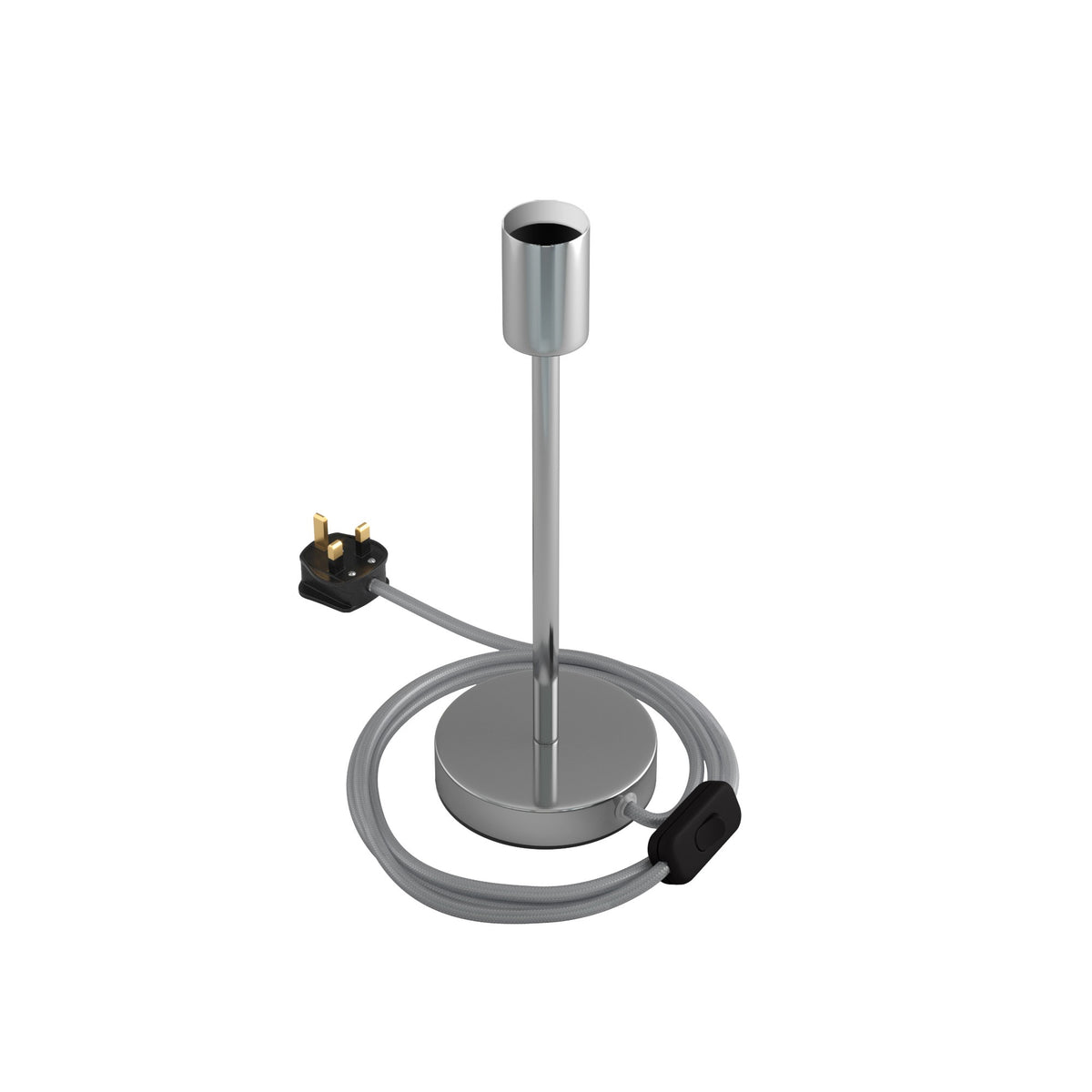 Alzaluce - kovová stolní lampa E27, výška 5-30 cm, průměr základny 12 cm