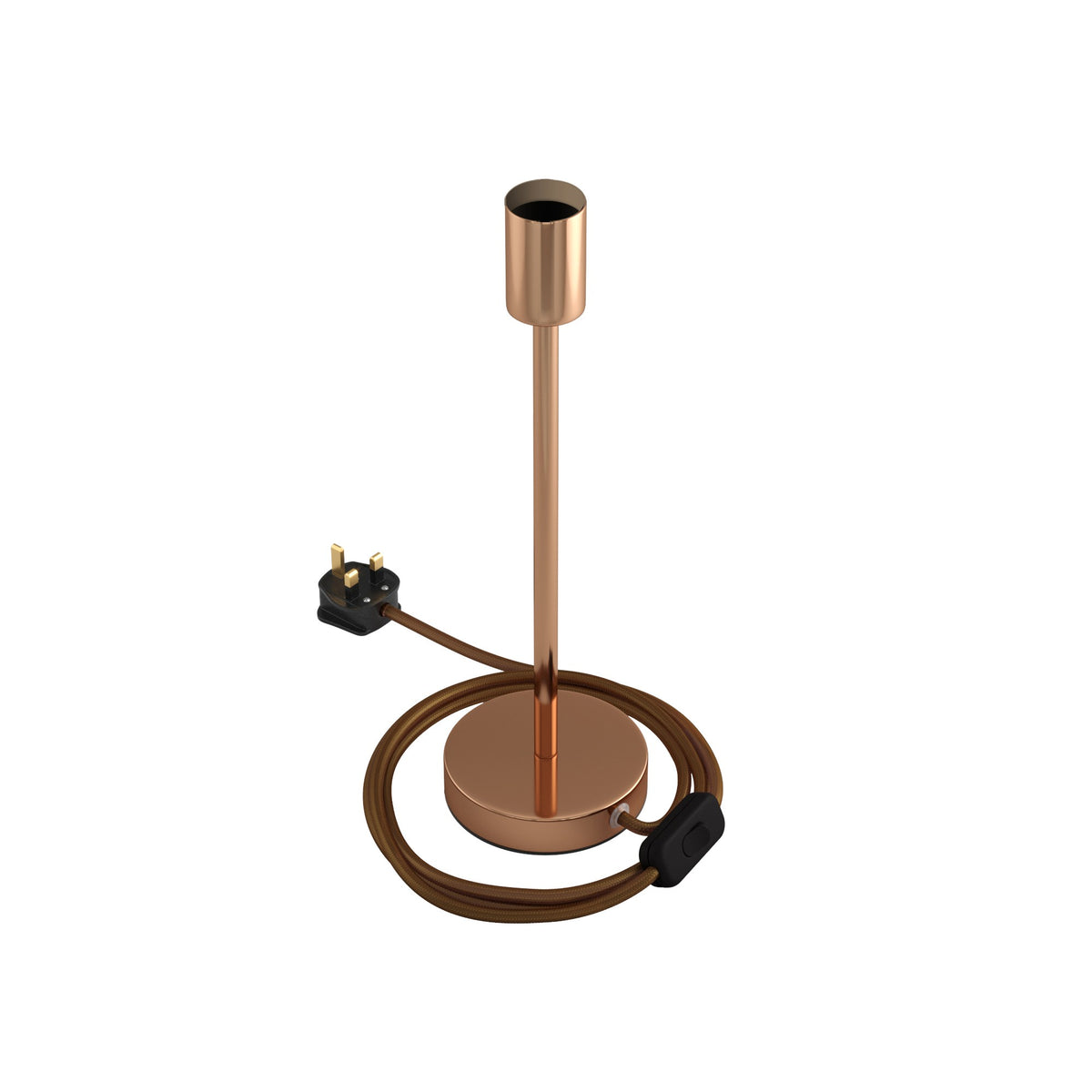 Alzaluce - kovová stolní lampa E27, výška 5-30 cm, průměr základny 12 cm
