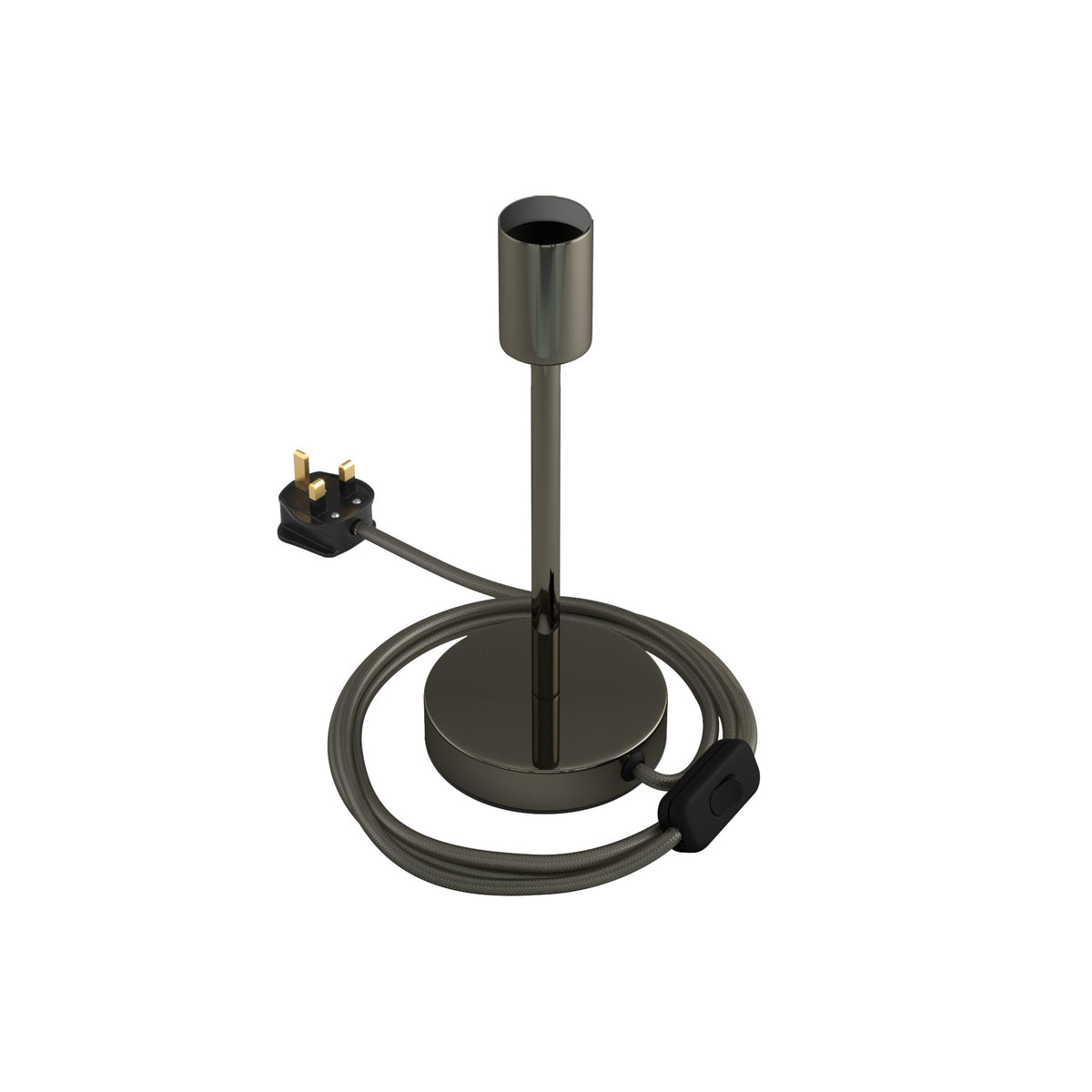 Alzaluce - kovová stolní lampa E27, výška 5-30 cm, průměr základny 12 cm