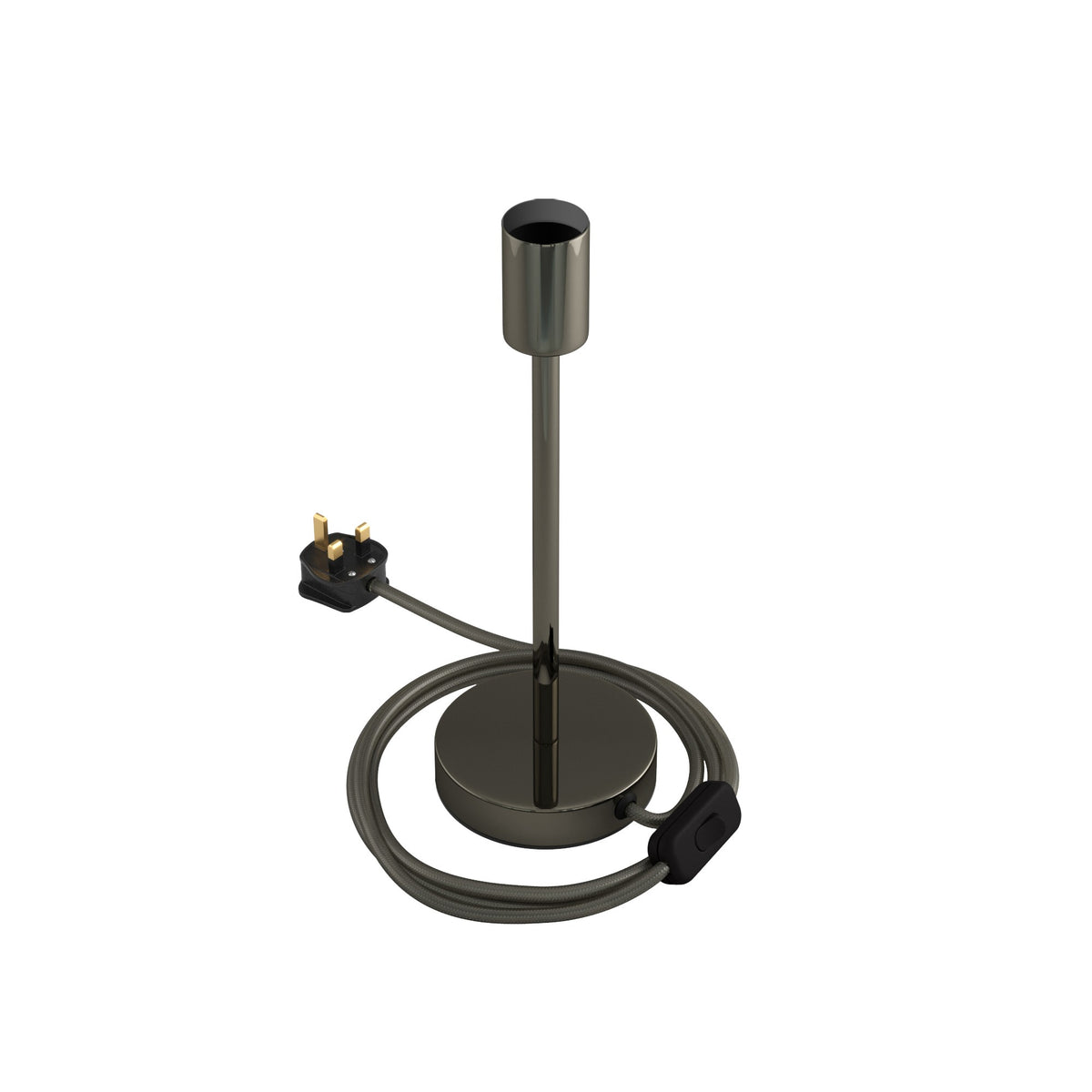 Alzaluce - kovová stolní lampa E27, výška 5-30 cm, průměr základny 12 cm