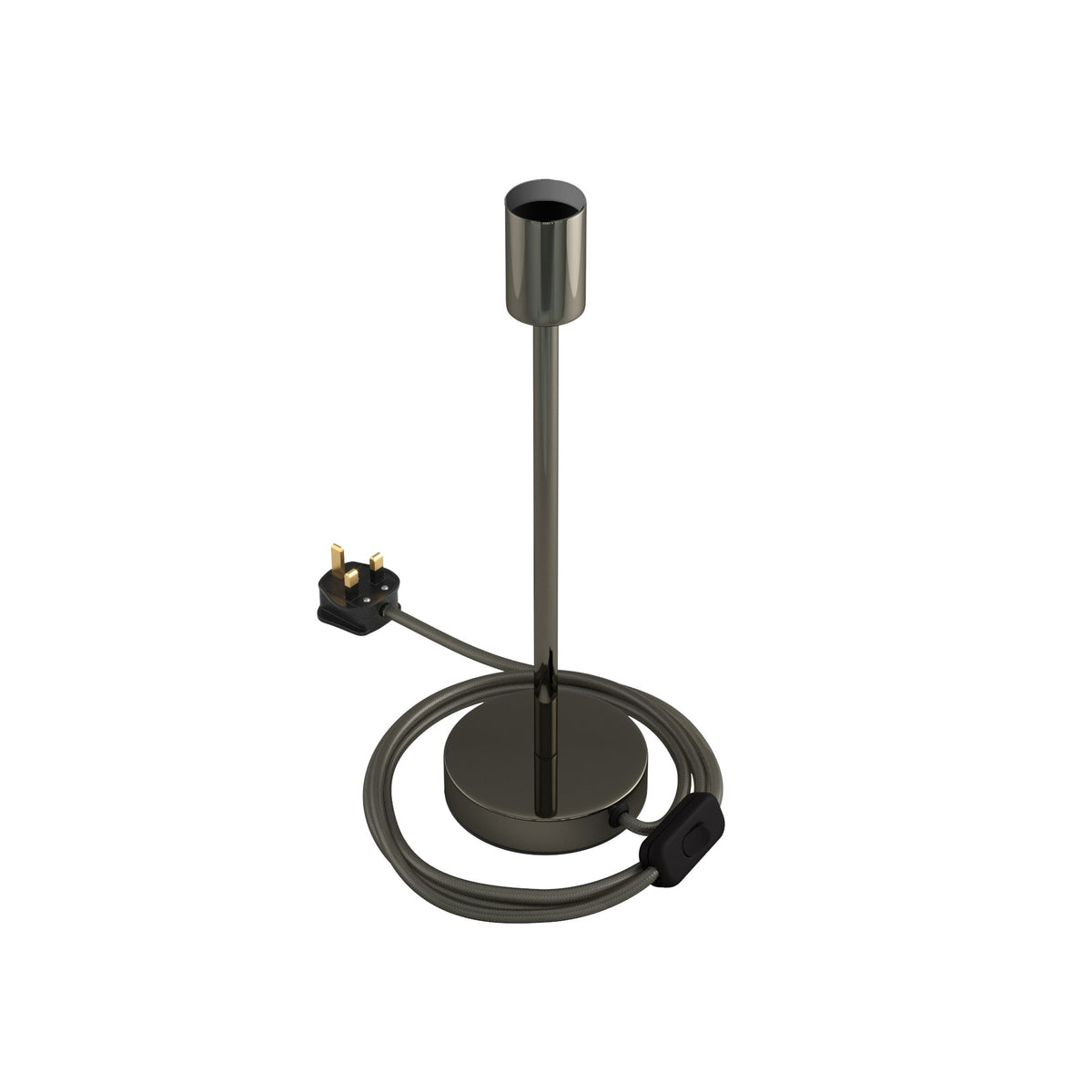 Alzaluce - kovová stolní lampa E27, výška 5-30 cm, průměr základny 12 cm