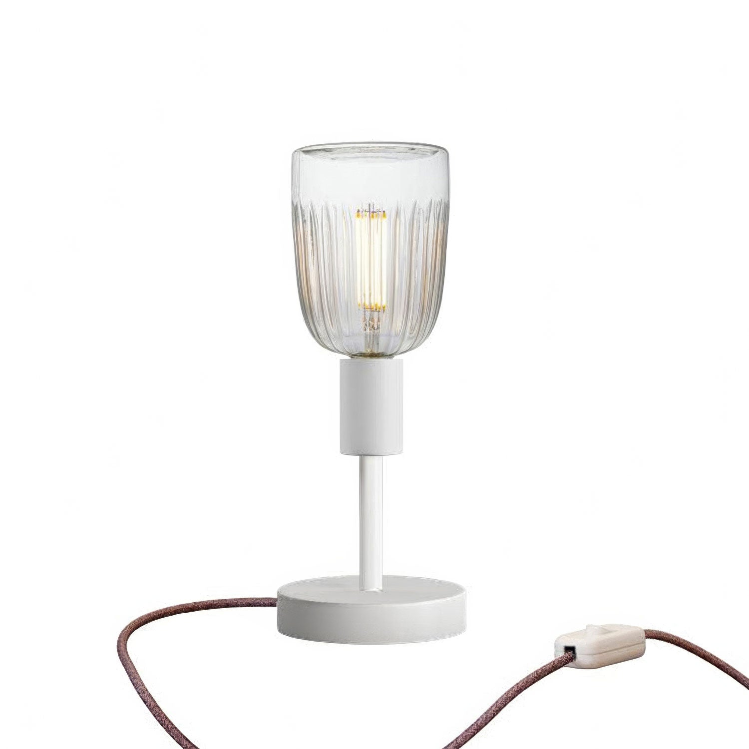 Kovová stolní lampička Alzaluce Tiche, průměr 12 cm, výkon 6W, stmívatelná
