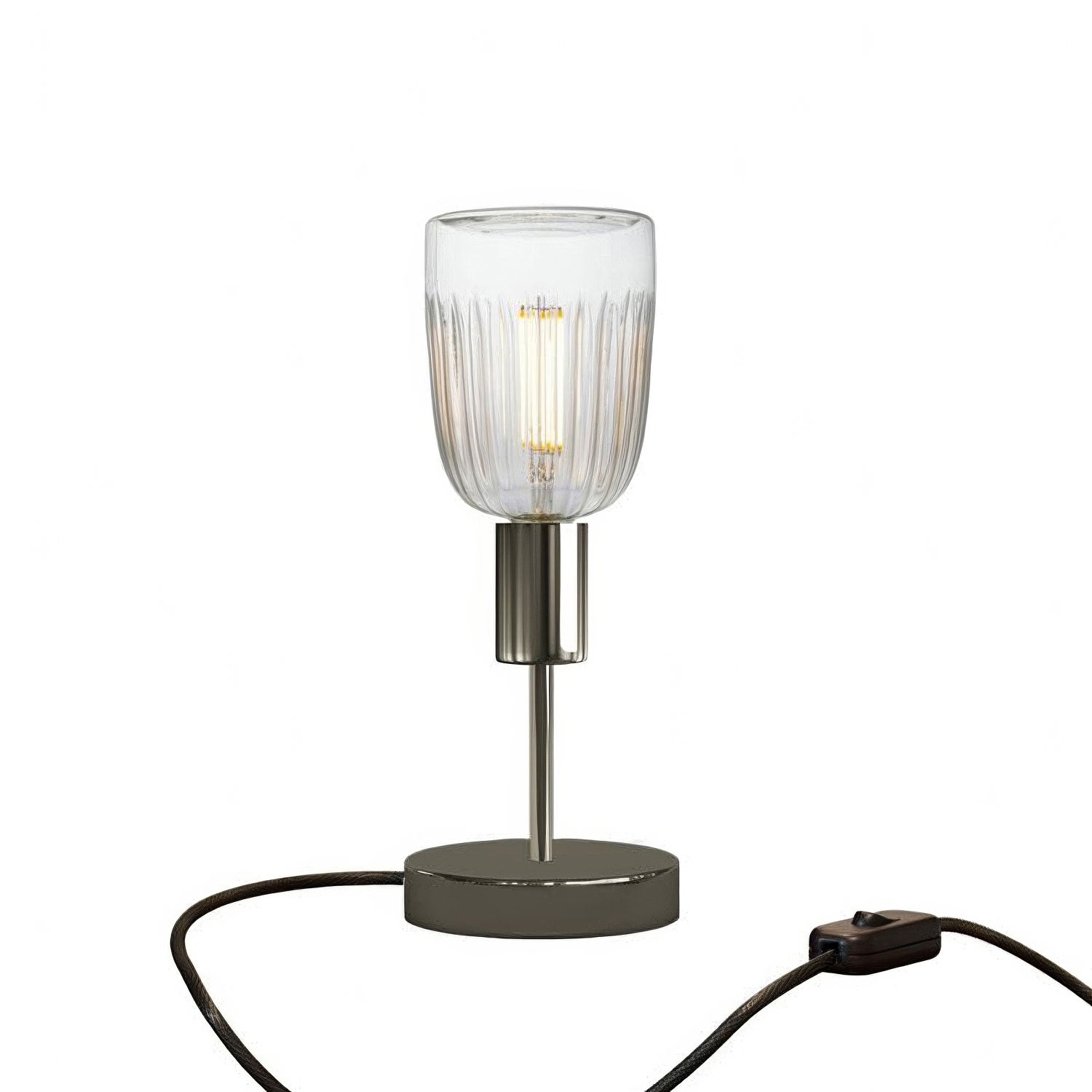 Kovová stolní lampička Alzaluce Tiche, průměr 12 cm, výkon 6W, stmívatelná