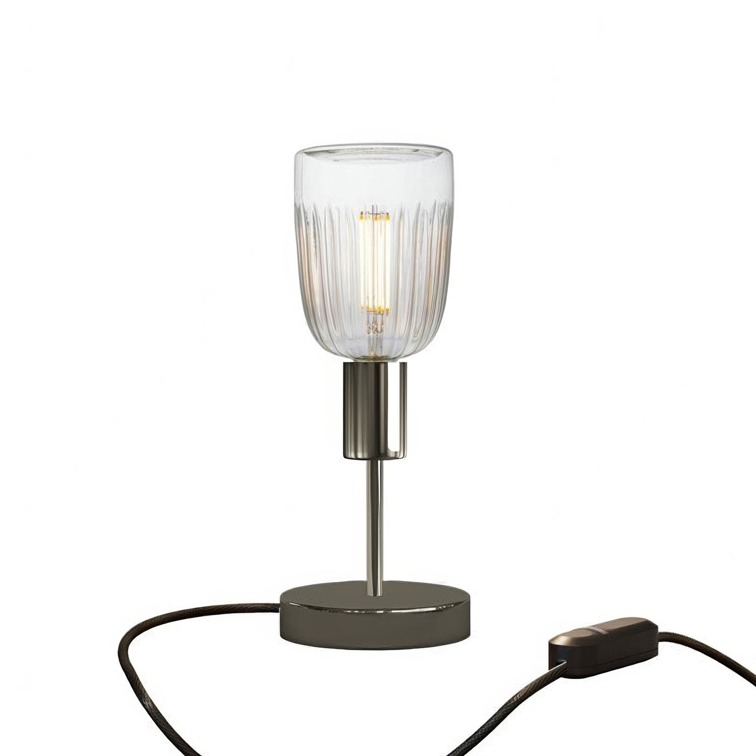 Kovová stolní lampička Alzaluce Tiche, průměr 12 cm, výkon 6W, stmívatelná