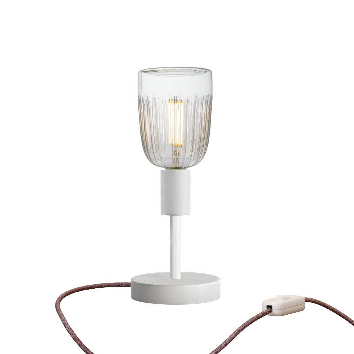 Kovová stolní lampička Alzaluce Tiche, průměr 12 cm, výkon 6W, stmívatelná