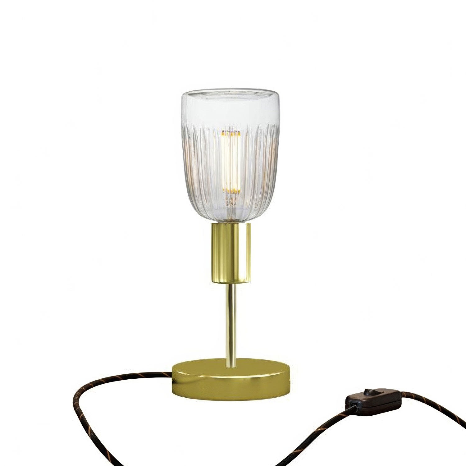 Kovová stolní lampička Alzaluce Tiche, průměr 12 cm, výkon 6W, stmívatelná