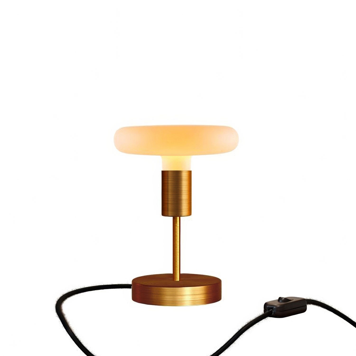 Kovová stolní lampička Alzaluce Dash, průměr 12 cm, matný bronz