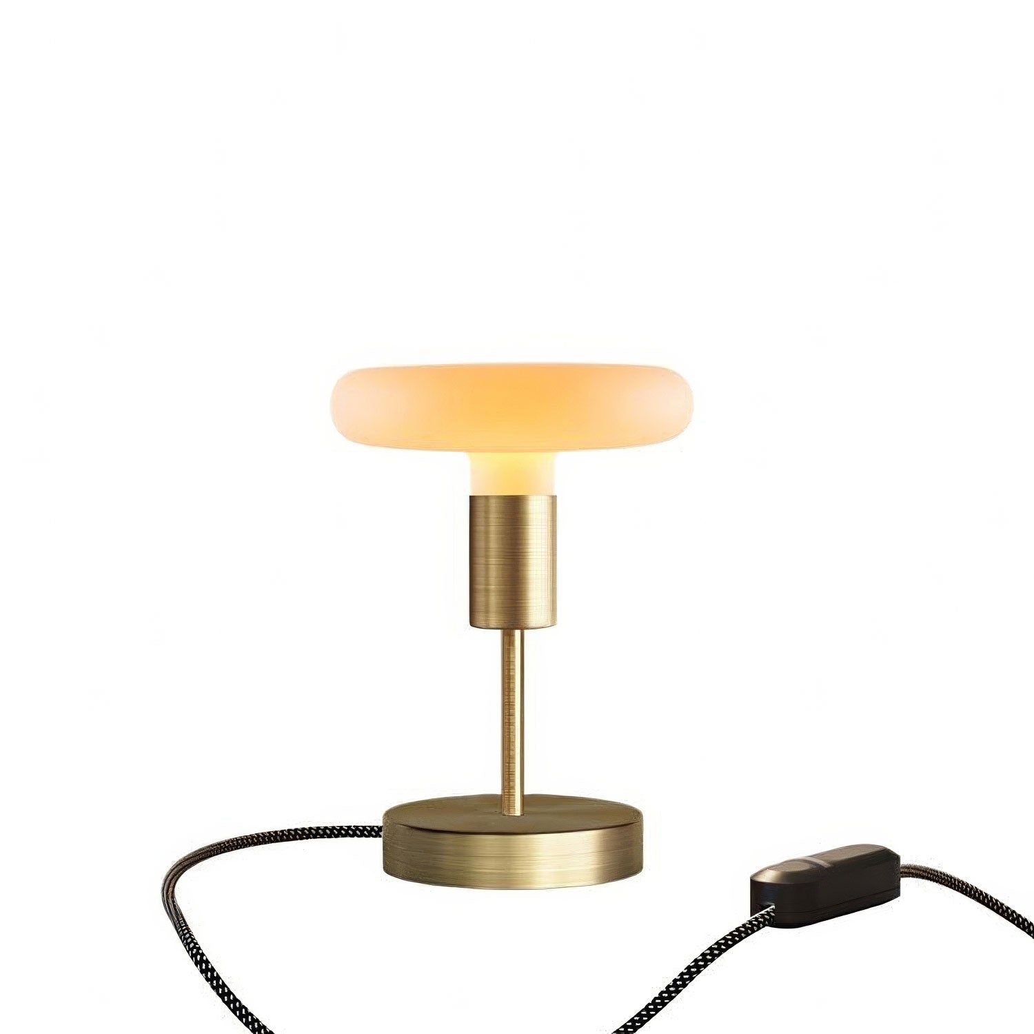 Kovová stolní lampička Alzaluce Dash, průměr 12 cm, matný bronz
