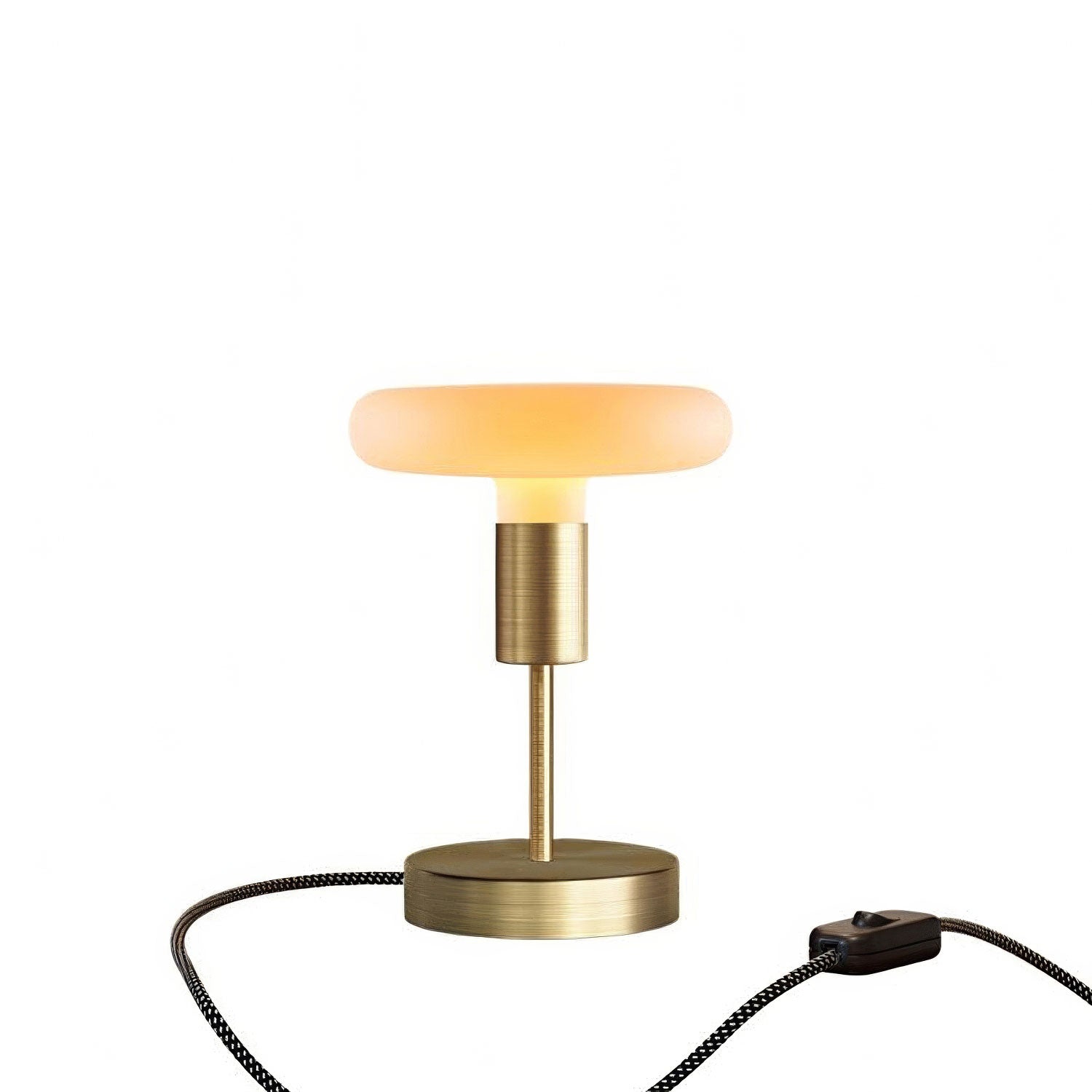 Kovová stolní lampička Alzaluce Dash, průměr 12 cm, matný bronz