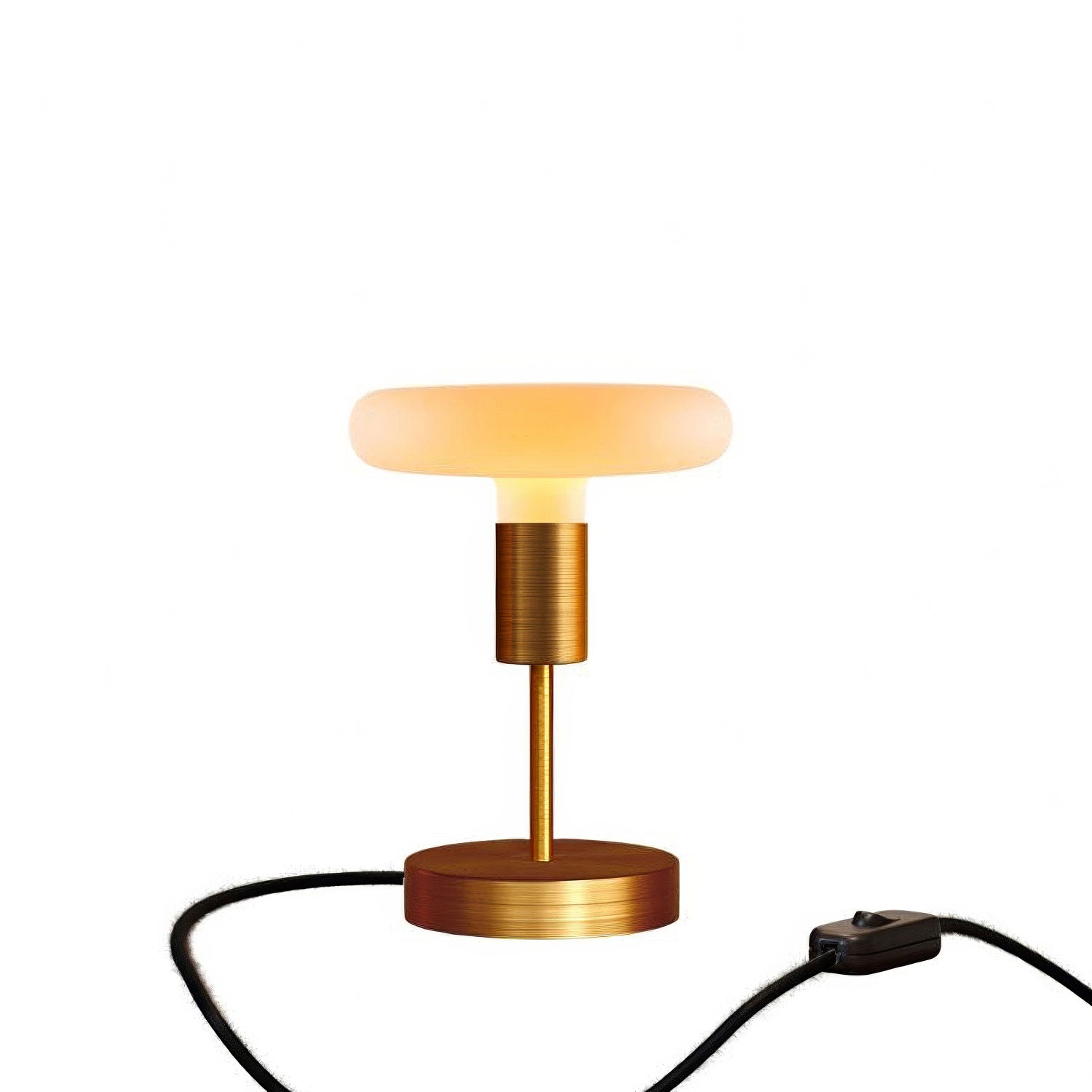 Kovová stolní lampička Alzaluce Dash, průměr 12 cm, matný bronz