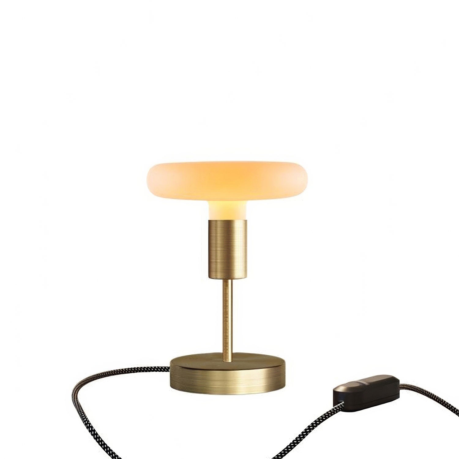 Kovová stolní lampička Alzaluce Dash, průměr 12 cm, matný bronz