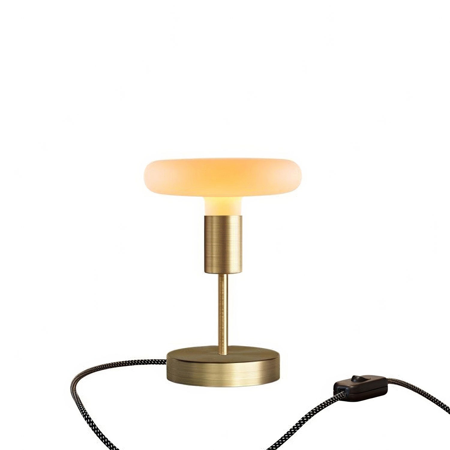 Kovová stolní lampička Alzaluce Dash, průměr 12 cm, matný bronz