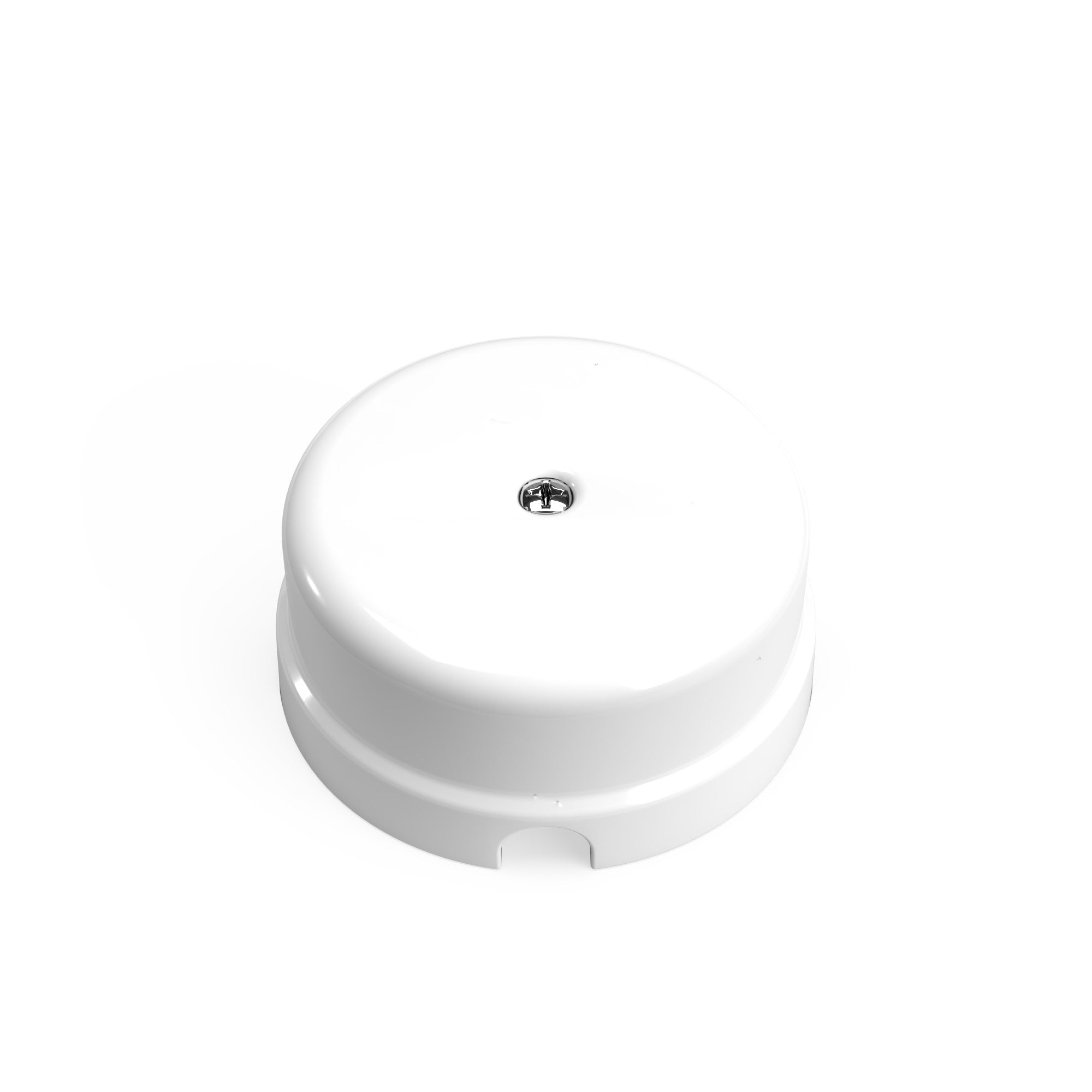 Porcelánová spojovací krabička Ø 78 mm, černá/bílá