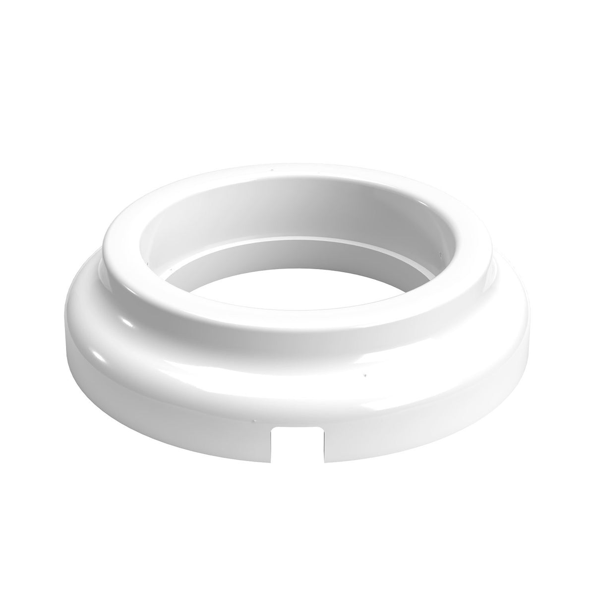 Bílá porcelánová základna pro elektrickou zásuvku Ø 101 mm, h 24 mm