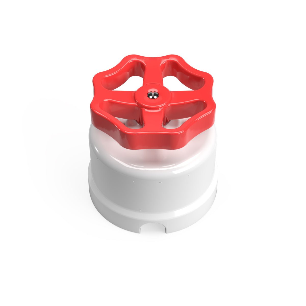 Bílý porcelánový spínač/přepínač 10AX250V, Ø 66,5 mm