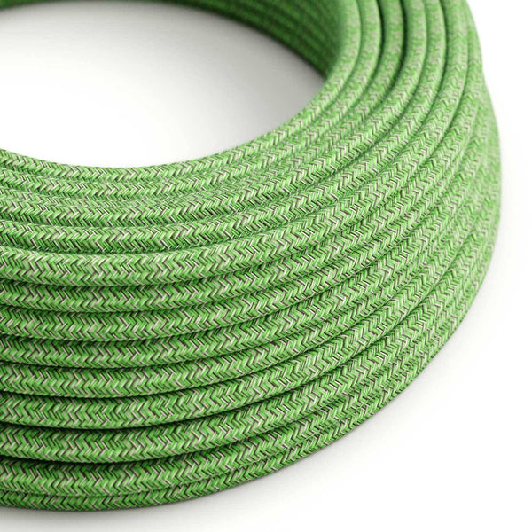 Kulatý zelený elektrický kabel SX08 2x1,00 mm s UV ochranou pro venkovní použití