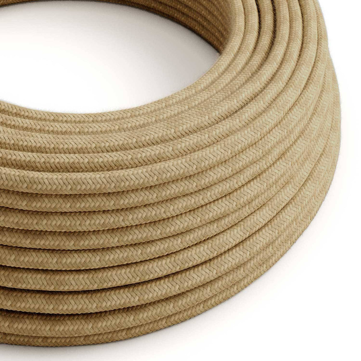 Kulatý venkovní kabel SN06 jutový 2x1,00mm, IP65, černý