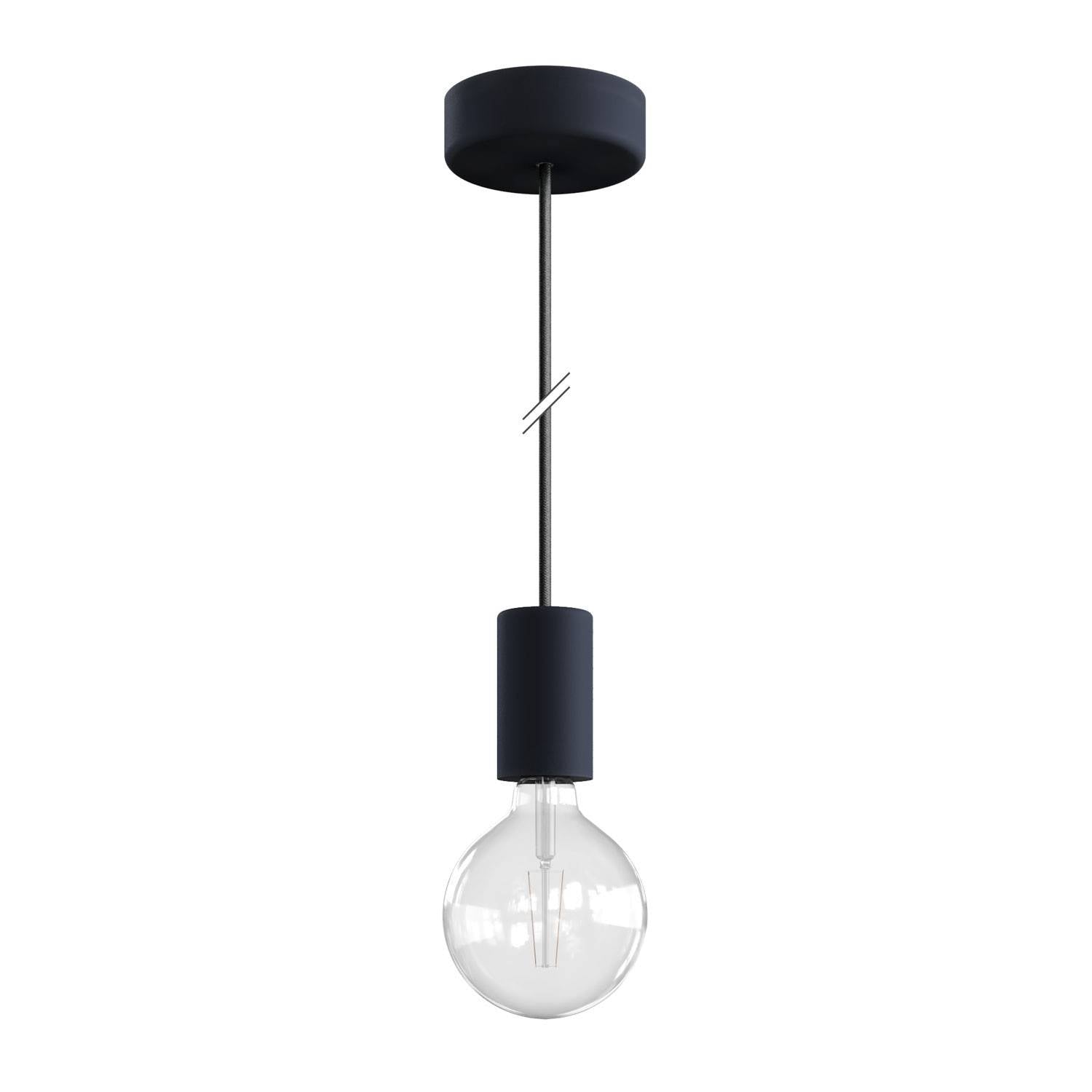 EIVA ELEGANT - Voděodolná závěsná lampa IP65 s 150 cm neoprenovým kabelem a silikonovým baldachýnem