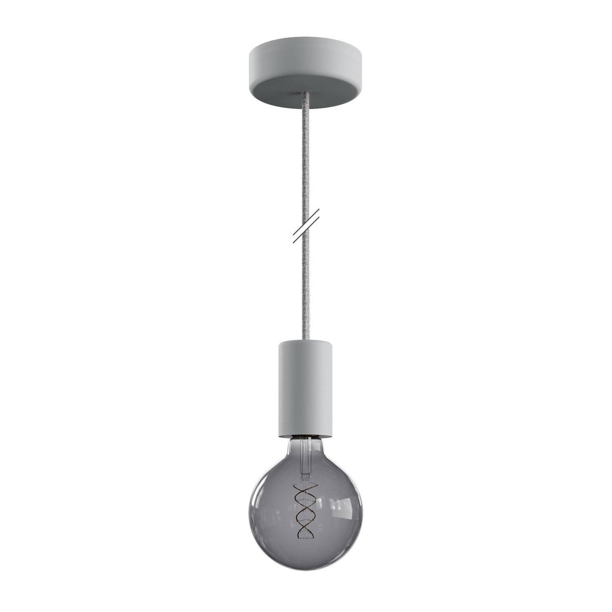 EIVA ELEGANT - Voděodolná závěsná lampa IP65 s 150 cm neoprenovým kabelem a silikonovým baldachýnem