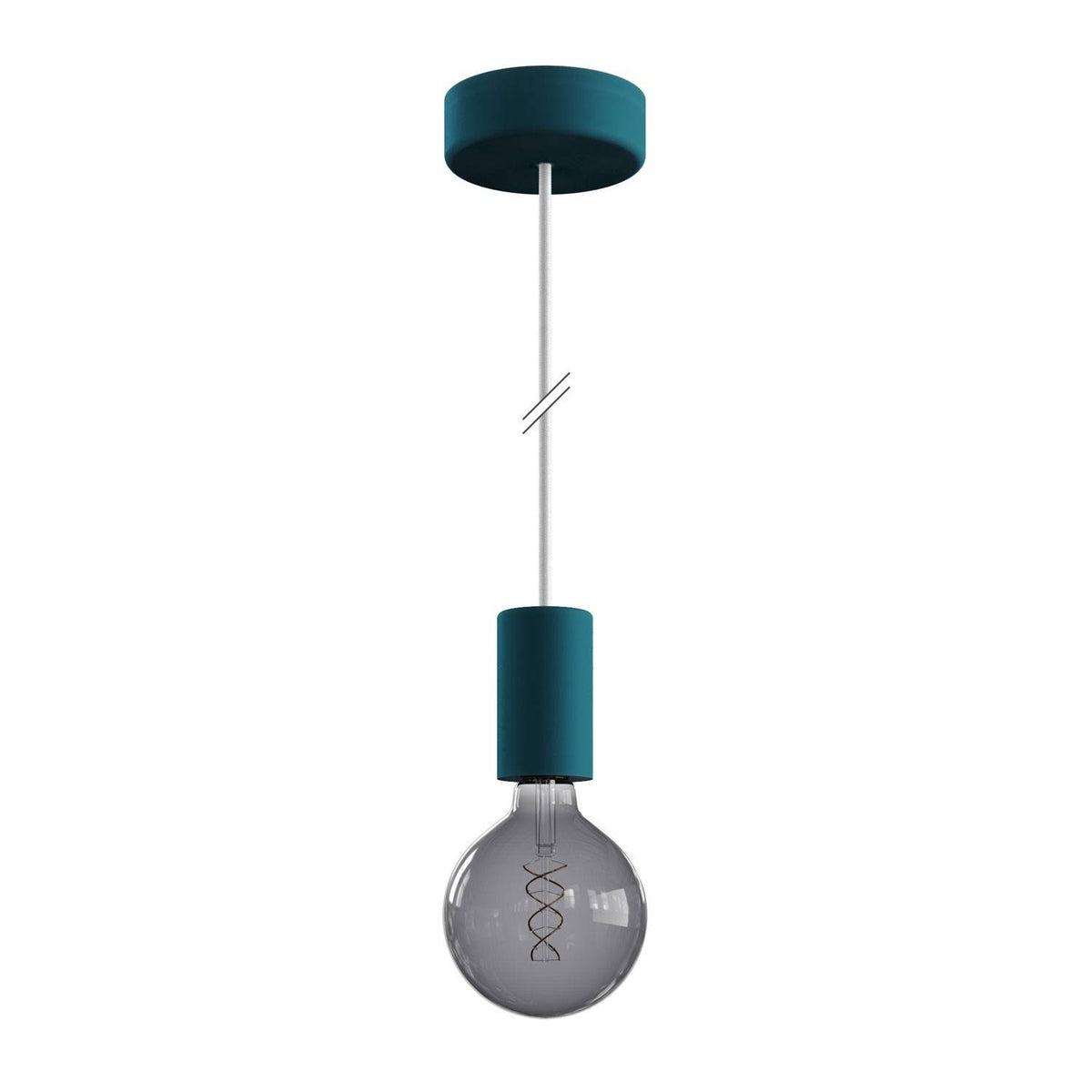 EIVA ELEGANT - Voděodolná závěsná lampa IP65 s 150 cm neoprenovým kabelem a silikonovým baldachýnem