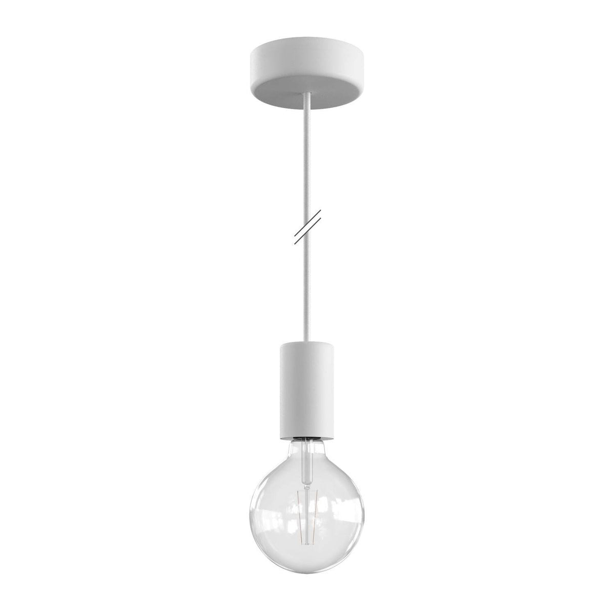 EIVA ELEGANT - Voděodolná závěsná lampa IP65 s 150 cm neoprenovým kabelem a silikonovým baldachýnem
