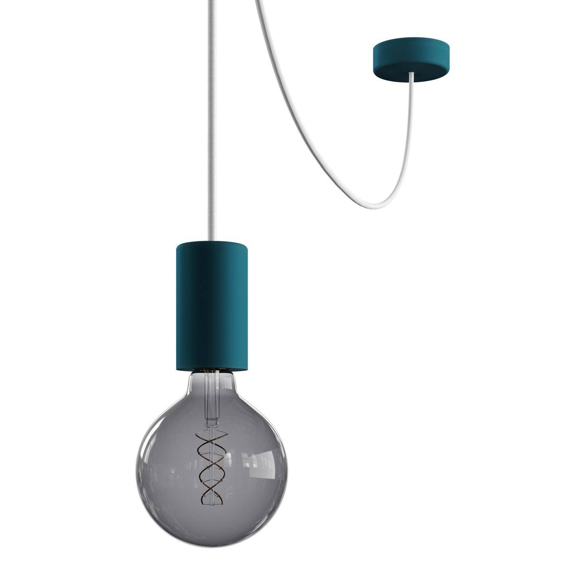 EIVA ELEGANT Závěsná lampa IP65 s 500 cm neoprenovým kabelem a silikonovým baldachýnem