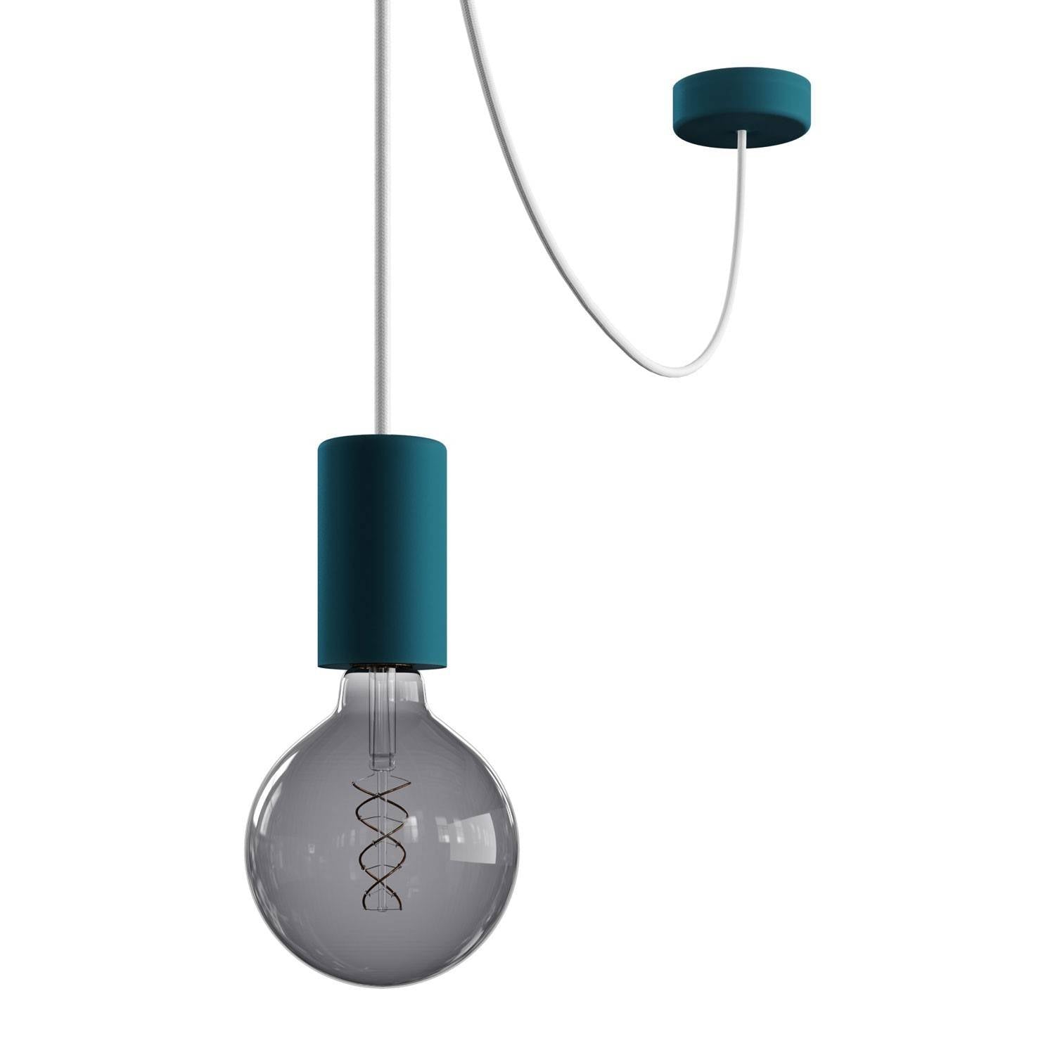 EIVA ELEGANT Závěsná lampa IP65 s 500 cm neoprenovým kabelem a silikonovým baldachýnem