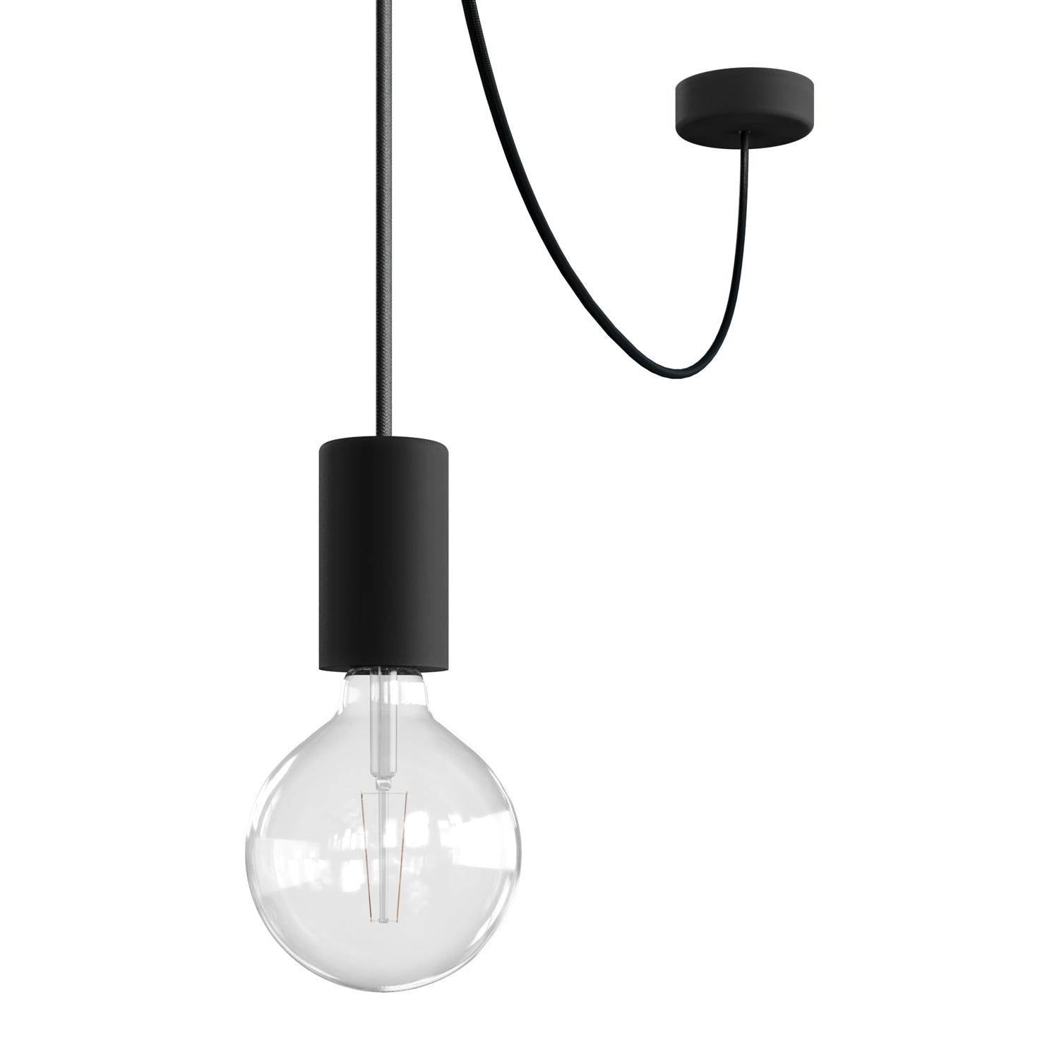 EIVA ELEGANT Závěsná lampa IP65 s 500 cm neoprenovým kabelem a silikonovým baldachýnem