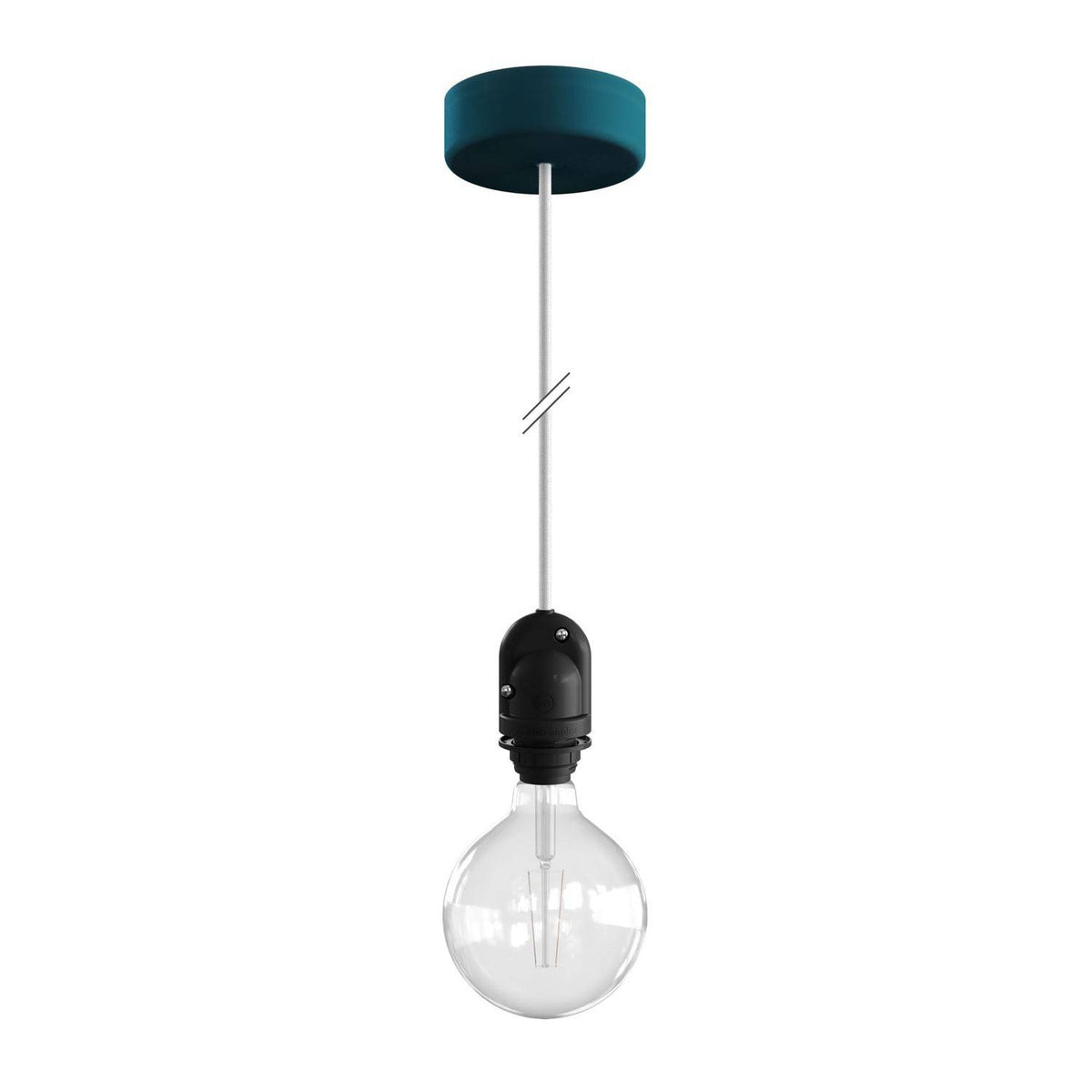 EIVA Exteriérová závěsná lampa s 1,5m neoprénovým kabelem a IP65 voděodolností