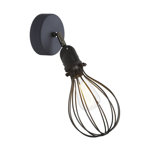 Nástěnná lampa Fermaluce EIVA s nastavitelnou spojkou a stínidlovým rámem Kapka, IP65, 7W LED