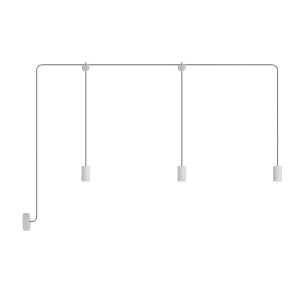 E-Snake EIVA venkovní lampa IP65, 3 světla, 255 cm, stmívatelná