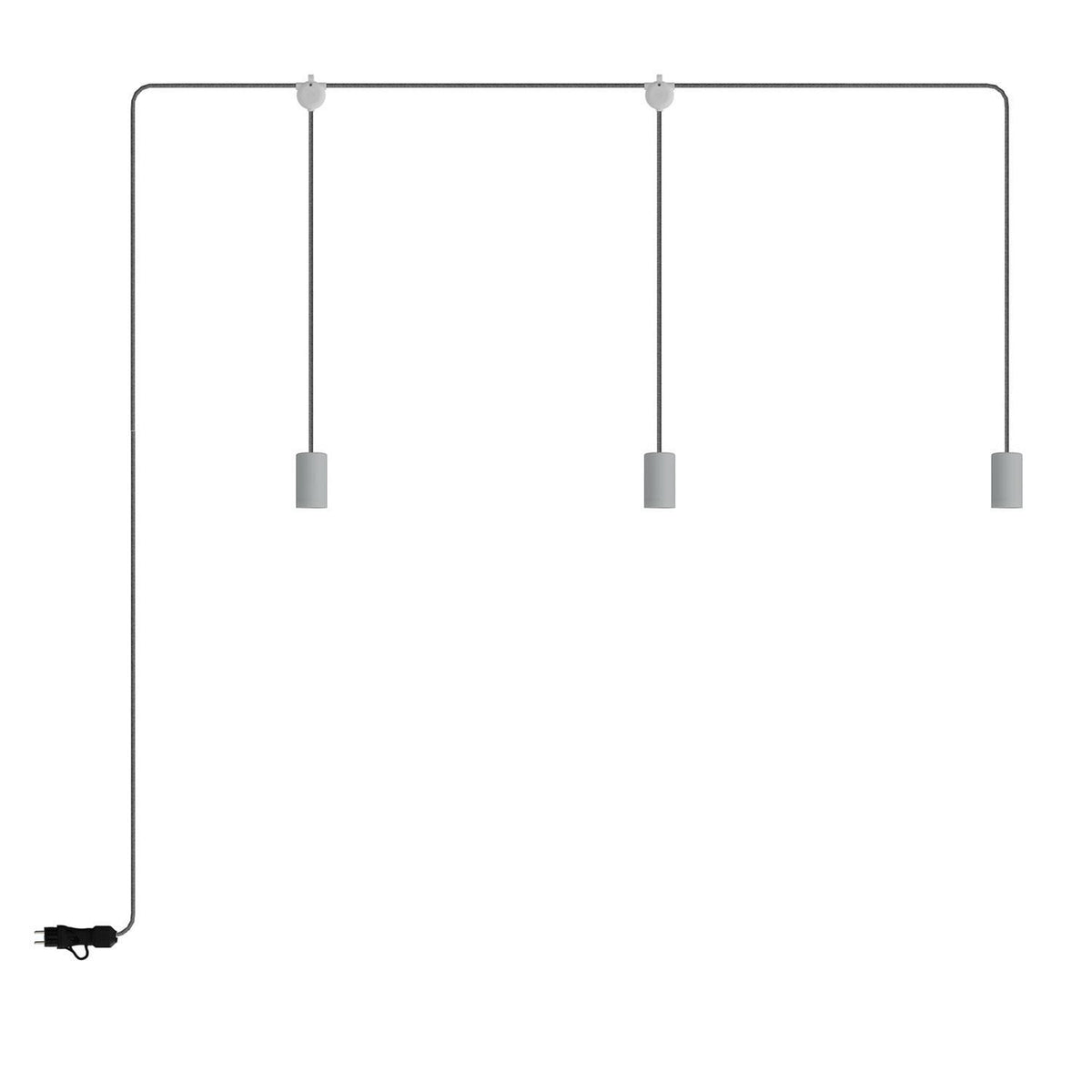 E-Snake EIVA přenosné venkovní osvětlení IP65, 3 světla, délka 270 cm, 7W LED
