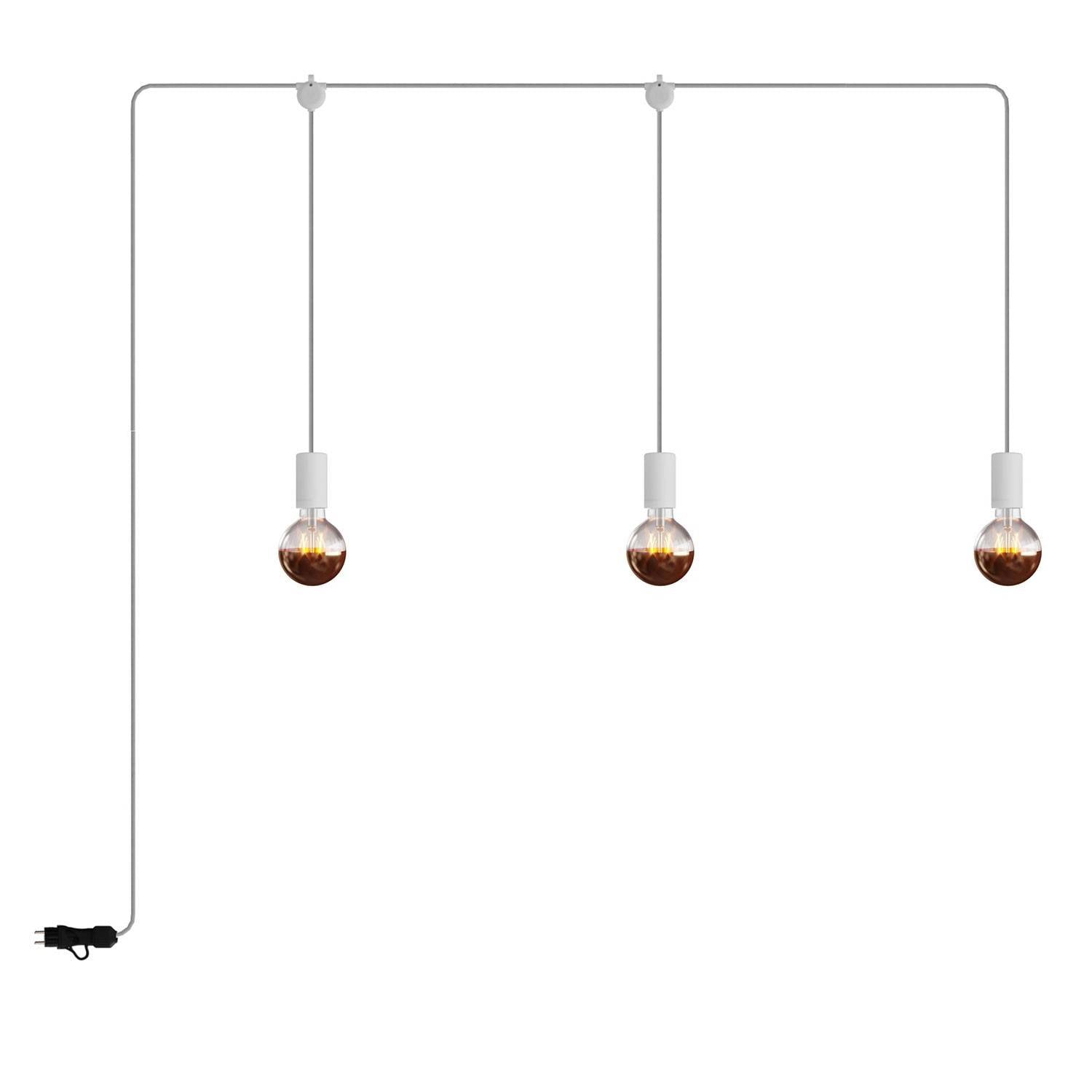 E-Snake EIVA přenosné venkovní osvětlení IP65, 3 světla, délka 270 cm, 7W LED