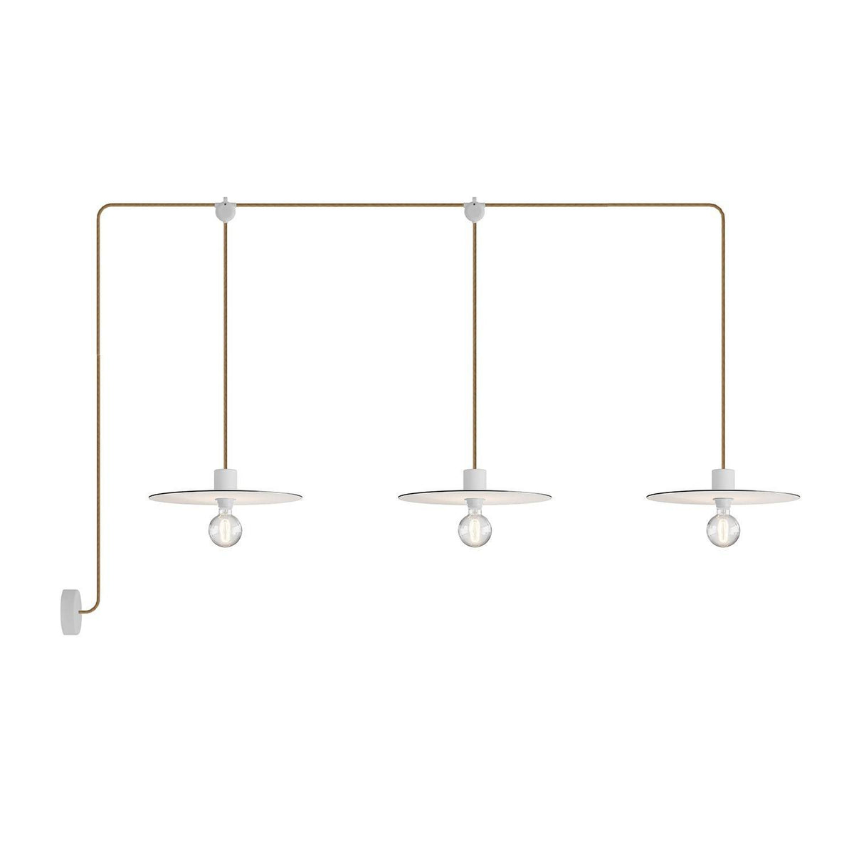 E-Snake EIVA venkovní osvětlení IP65, 3 světla, délka 260 cm, stmívatelné LED 4W