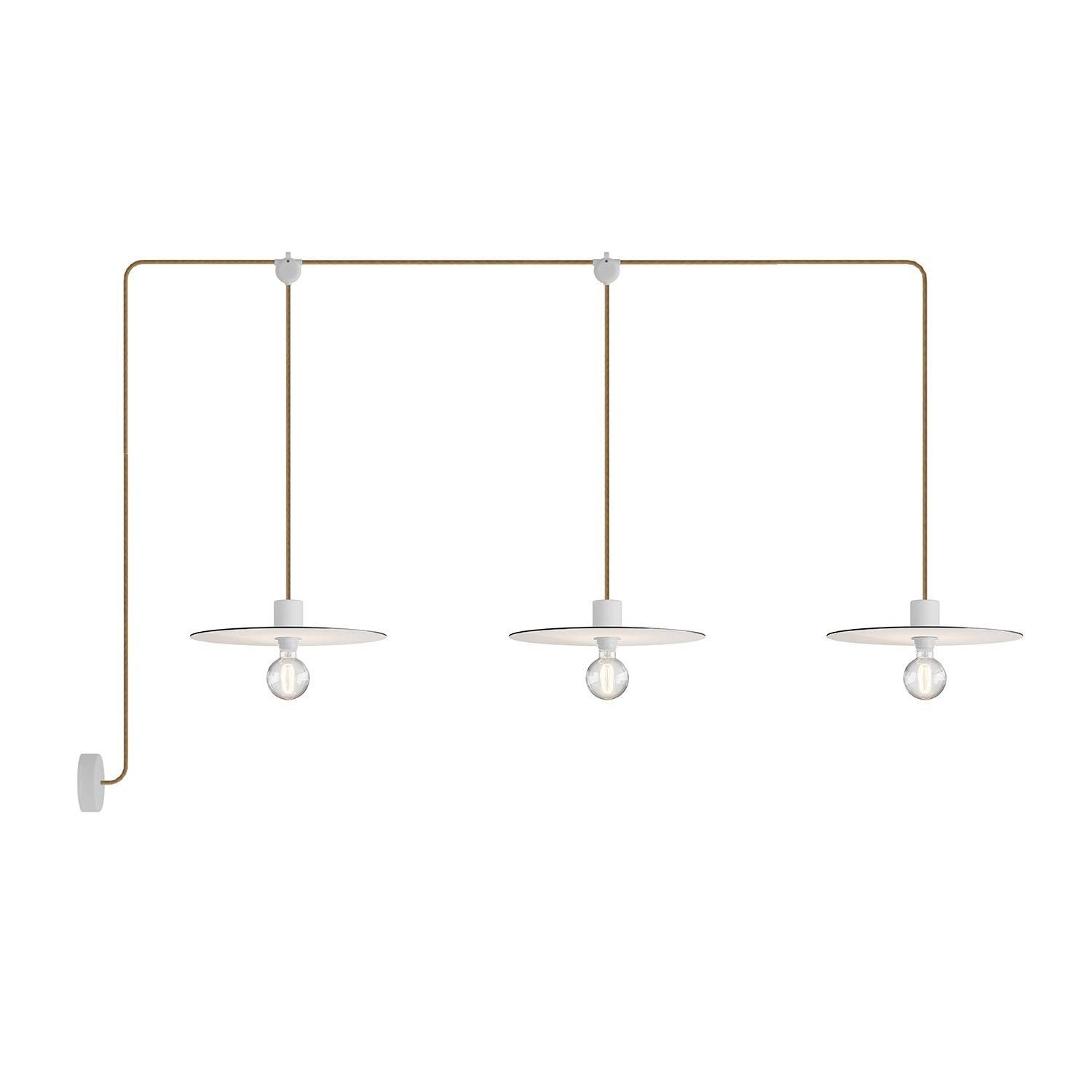 E-Snake EIVA venkovní osvětlení IP65, 3 světla, délka 260 cm, stmívatelné LED 4W