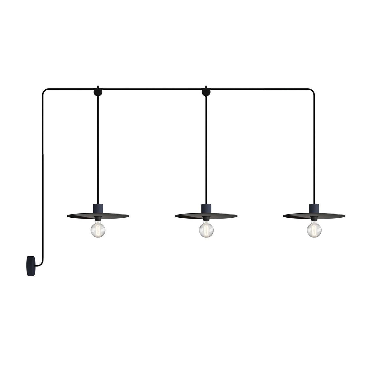 E-Snake EIVA venkovní osvětlení IP65, 3 světla, délka 260 cm, stmívatelné LED 4W