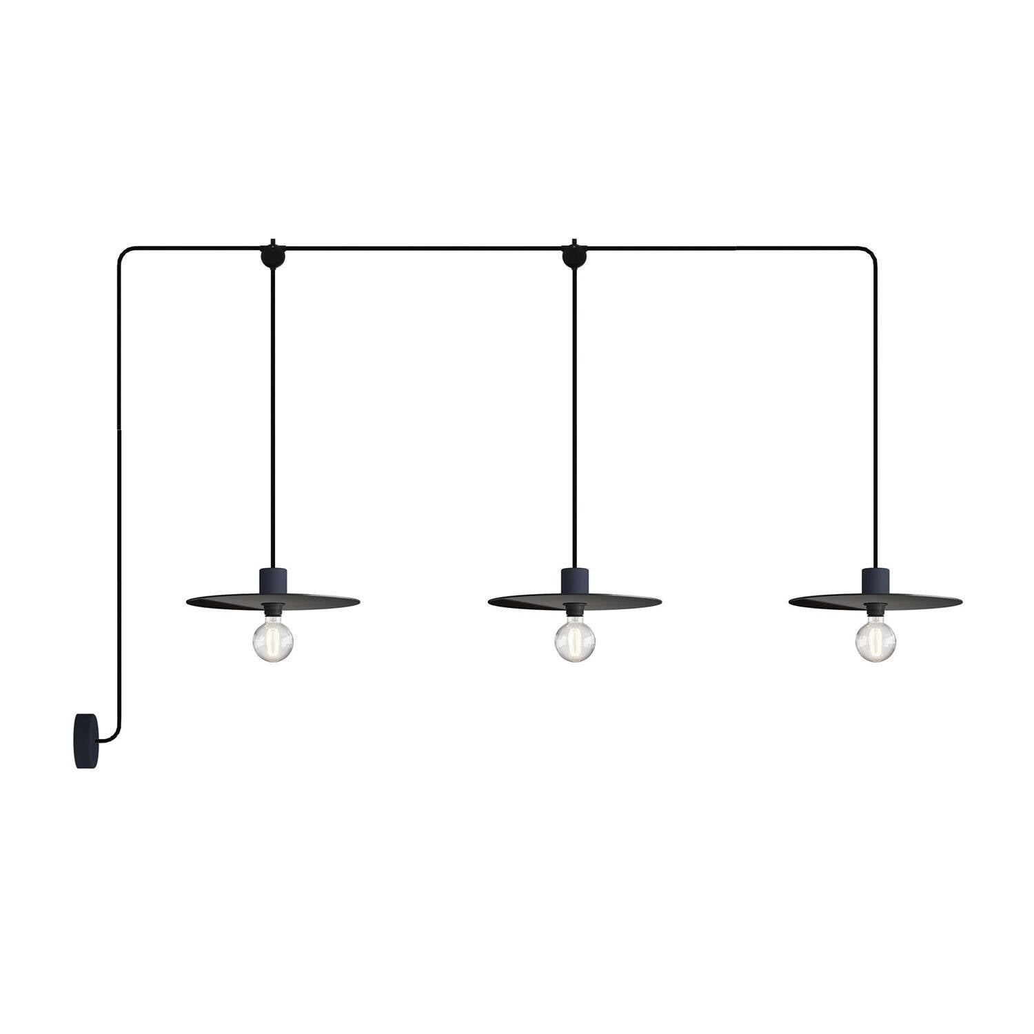E-Snake EIVA venkovní osvětlení IP65, 3 světla, délka 260 cm, stmívatelné LED 4W