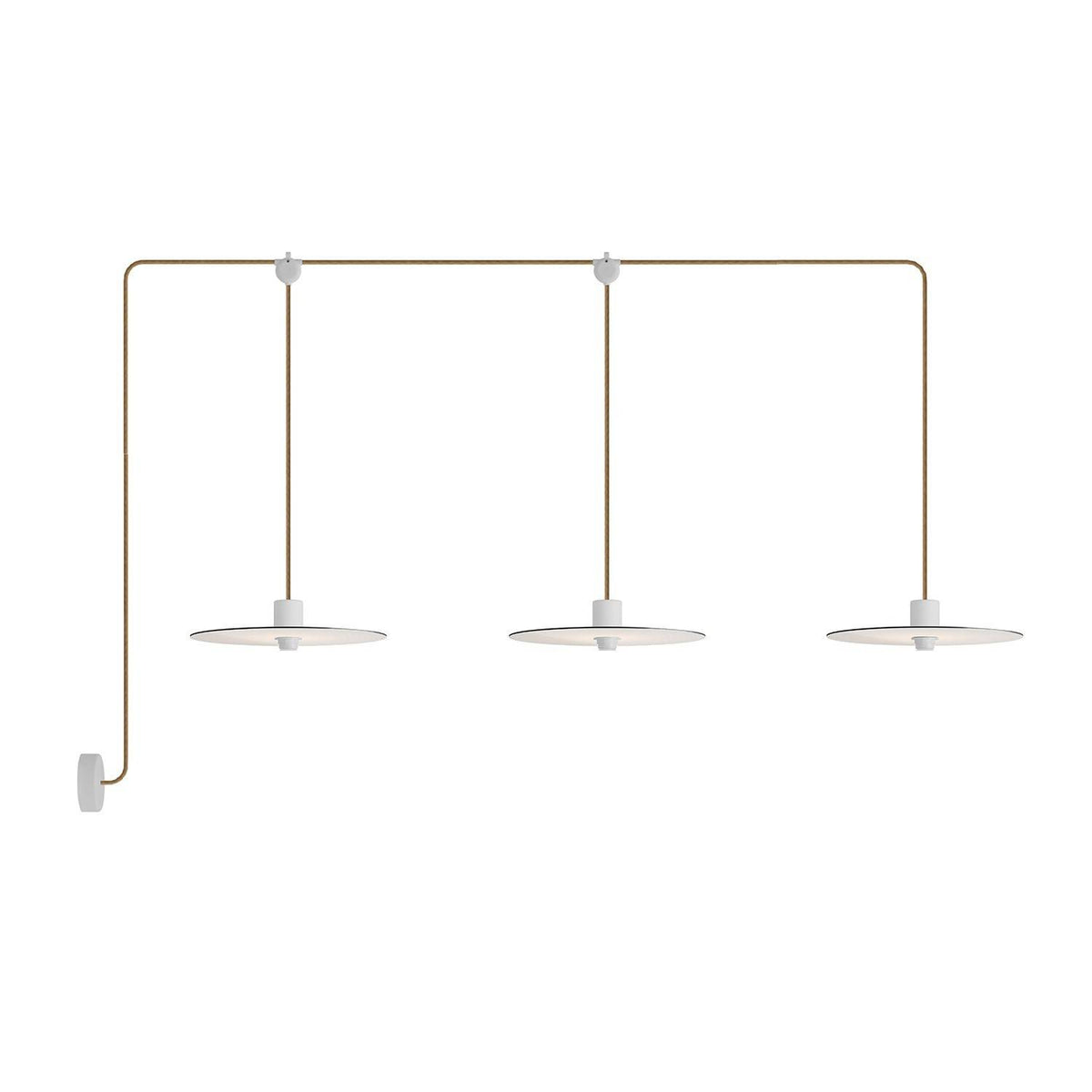 E-Snake EIVA venkovní osvětlení IP65, 3 světla, délka 260 cm, stmívatelné LED 4W