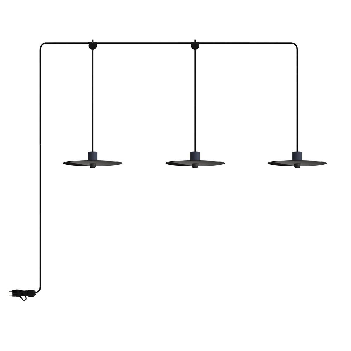 E-Snake EIVA přenosná venkovní lampa IP65, 3 světla, délka 270 cm, LED 4W