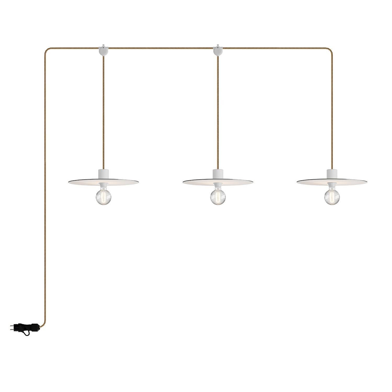 E-Snake EIVA přenosná venkovní lampa IP65, 3 světla, délka 270 cm, LED 4W