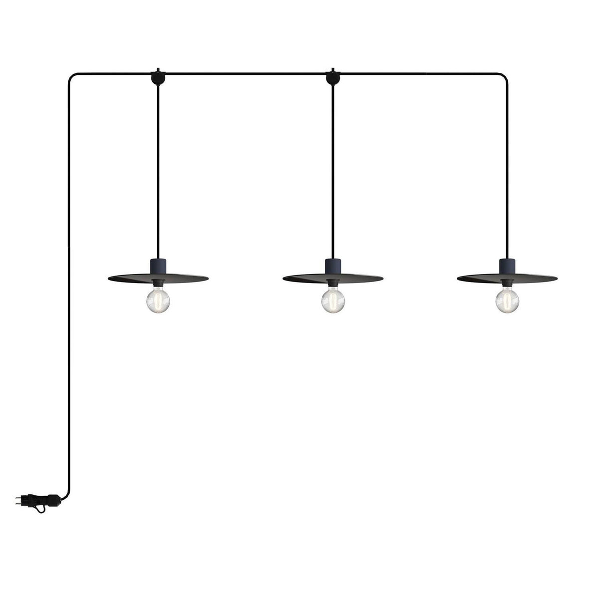 E-Snake EIVA přenosná venkovní lampa IP65, 3 světla, délka 270 cm, LED 4W