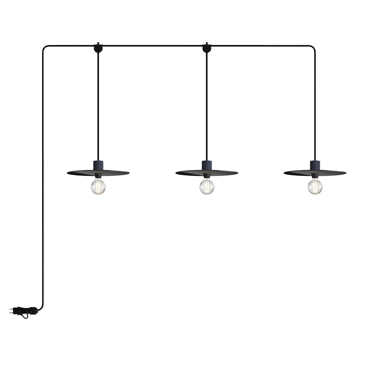 E-Snake EIVA přenosná venkovní lampa IP65, 3 světla, délka 270 cm, LED 4W