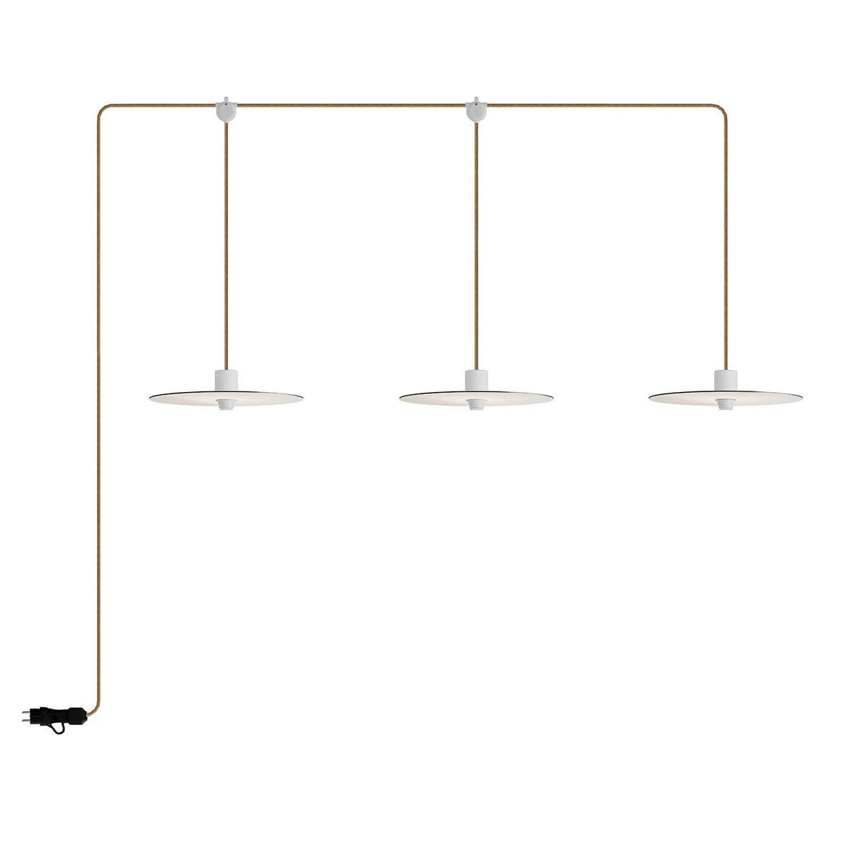 E-Snake EIVA přenosná venkovní lampa IP65, 3 světla, délka 270 cm, LED 4W
